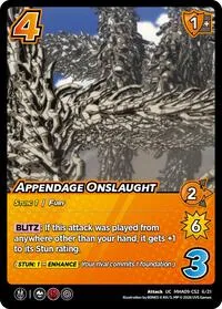 Appendage Onslaught (Challenger Series: My Hero Academia - Final Battle) — UniVersus Card Value