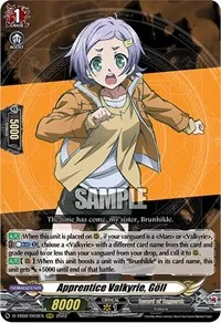Apprentice Valkyrie Goll (D-TB02: Record of Ragnarok) — Cardfight Vanguard Card Value