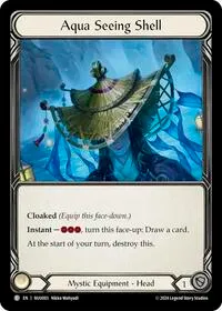 Aqua Seeing Shell (Blitz Deck: Part the Mistveil - Nuu) — Flesh & Blood TCG Card Value