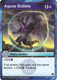 Aquos Bubble (Armored Elite) — Bakugan TCG Card Value