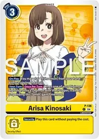 Arisa Kinosaki Digimon Liberator Promotion Pack (Digimon Promotion Cards)