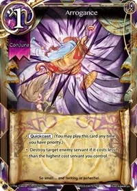 Arrogance (The New World Order Admissions) — The Caster Chronicles Card Value