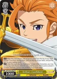 Arthur Confident SR (The Seven Deadly Sins) — Weiss Schwarz Card Value