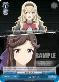 As For Us (Revue Starlight) — Weiss Schwarz Card Value