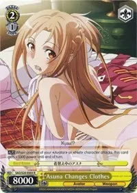 Asuna Changes Clothes (Sword Art Online)