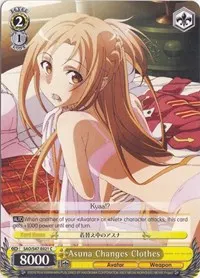 Asuna Changes Clothes (Sword Art Online Re: Edit)