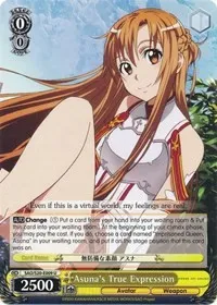 Asunas True Expression (Sword Art Online) — Weiss Schwarz Card Value