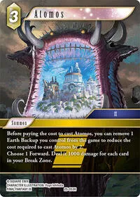 Atomos (Tears of the Planet) — Final Fantasy TCG Card Value