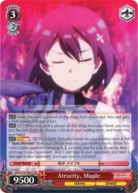 Atrocity Maple SR (BOFURI: I Don't Want to Get Hurt, so I'll Max Out My Defense) — Weiss Schwarz Card Value