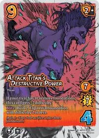 Attack Titans Destructive Power (Attack on Titan: Battle for Humanity)