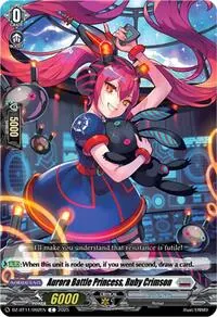 Aurora Battle Princess Ruby Crimson (DZ-BT11: Symphony of Might & Bloom)