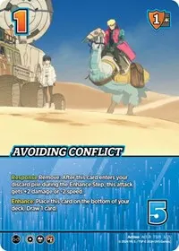 Avoiding Conflict Alternate Art (Challenger Series: Cowboy Bebop and Trigun Stampede)