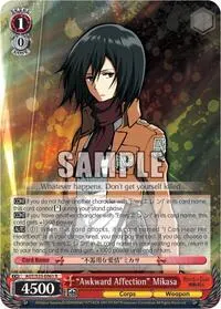 Awkward Affection Mikasa (Attack on Titan)