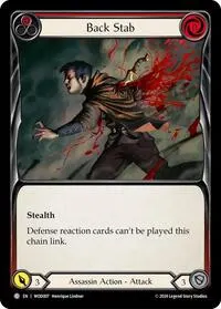 Back Stab Red (Blitz Deck: The Hunted - Arakni, Web of Deceit)
