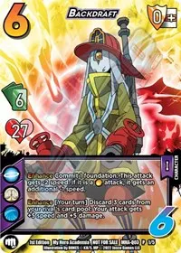Backdraft Quirk Pack 3 (UniVersus: My Hero Academia Promo Cards)