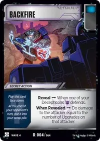 Backfire (War for Cybertron: Siege II)