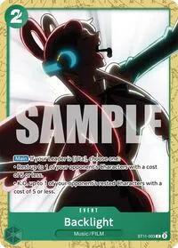 Backlight (Starter Deck 16: GREEN Uta) — One Piece Card Game Card Value