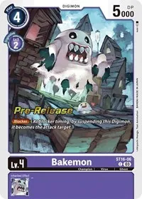Bakemon (Starter Deck 16: Wolf of Friendship Pre-Release Cards) — Digimon Card Game Card Value