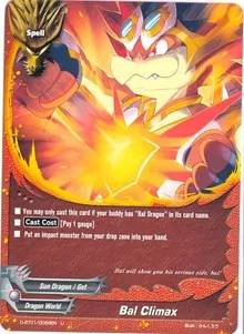 Bal Climax (Unleash! Impact Dragon!!) — Future Card BuddyFight Card Value