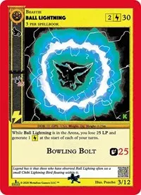 Ball Lightning (Cryptid Nation: Kickstarter Edition Tribal Theme Decks)