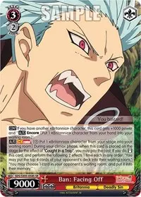 Ban Facing Off SR (The Seven Deadly Sins: Revival of The Commandments)