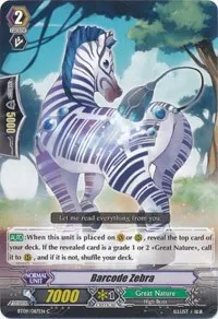 Barcode Zebra (BT09: Clash of Knights & Dragons) — Cardfight Vanguard Card Value