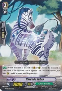 Barcode Zebra (BT09: Clash of Knights & Dragons)
