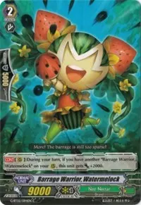 Barrage Warrior Watermelock (G-BT02: Soaring Ascent of Gale & Blossom)