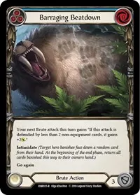 Barraging Beatdown Blue (Hero Deck: Rhinar)