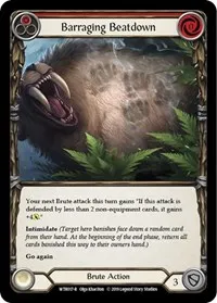 Barraging Beatdown Red (Welcome to Rathe) — Flesh & Blood TCG Card Value