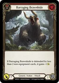 Barraging Brawnhide Red (Welcome to Rathe) — Flesh & Blood TCG Card Value
