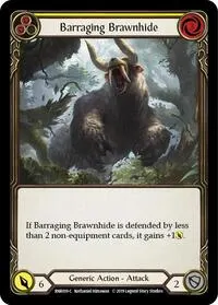 Barraging Brawnhide Yellow (Hero Deck: Rhinar)