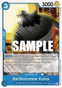 Bartholomew Kuma (Paramount War Pre-Release Cards)