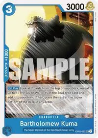 Bartholomew Kuma (Starter Deck 17: BLUE Donquixote Doflamingo)