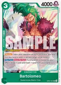 Bartolomeo (500 Years in the Future Pre-Release Cards) — One Piece Card Game Card Value