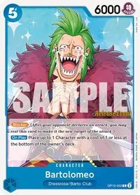 Bartolomeo (Royal Blood Release Event Cards) — One Piece Card Game Card Value