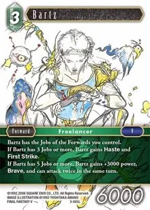 Bartz (Opus III) — Final Fantasy TCG Card Value