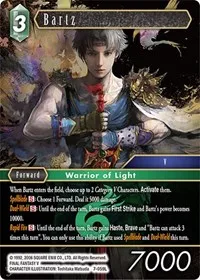 Bartz (Opus VII) — Final Fantasy TCG Card Value