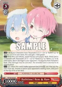 Bathtime Rem and Ram (Re:ZERO) — Weiss Schwarz Card Value
