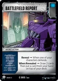 Battlefield Report (War for Cybertron: Siege I)