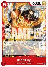 BearKing (Wings of the Captain Pre-Release Cards) — One Piece Card Game Card Value