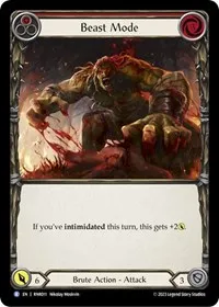 beast mode red (Blitz Deck: Heavy Hitters - Rhinar) — Flesh & Blood TCG Card Value