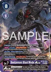 Beelzemon Blast Mode ACE (Limited Card Pack -Billion Bullet-)