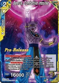 Beerus Combative Impulse (Realm of the Gods Pre-Release Cards) — Dragon Ball Super CCG Card Value