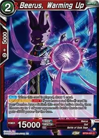 Beerus Warming Up (Beyond Generations) — Dragon Ball Super CCG Card Value