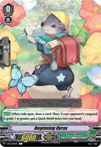 Beginning Hyrax (V-BT11: Storm of the Blue Cavalry) — Cardfight Vanguard Card Value