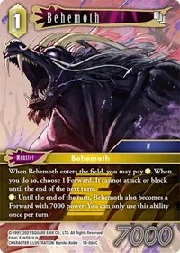 Behemoth 19 066C (From Nightmares) — Final Fantasy TCG Card Value
