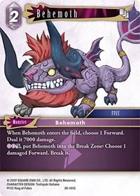 Behemoth (Dawn of Heroes) — Final Fantasy TCG Card Value