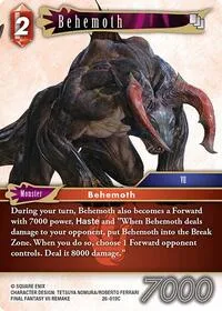 Behemoth (Gunslinger in the Abyss) — Final Fantasy TCG Card Value
