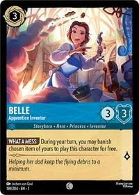 Belle Apprentice Inventor (Archazia's Island) — Lorcana TCG Card Value